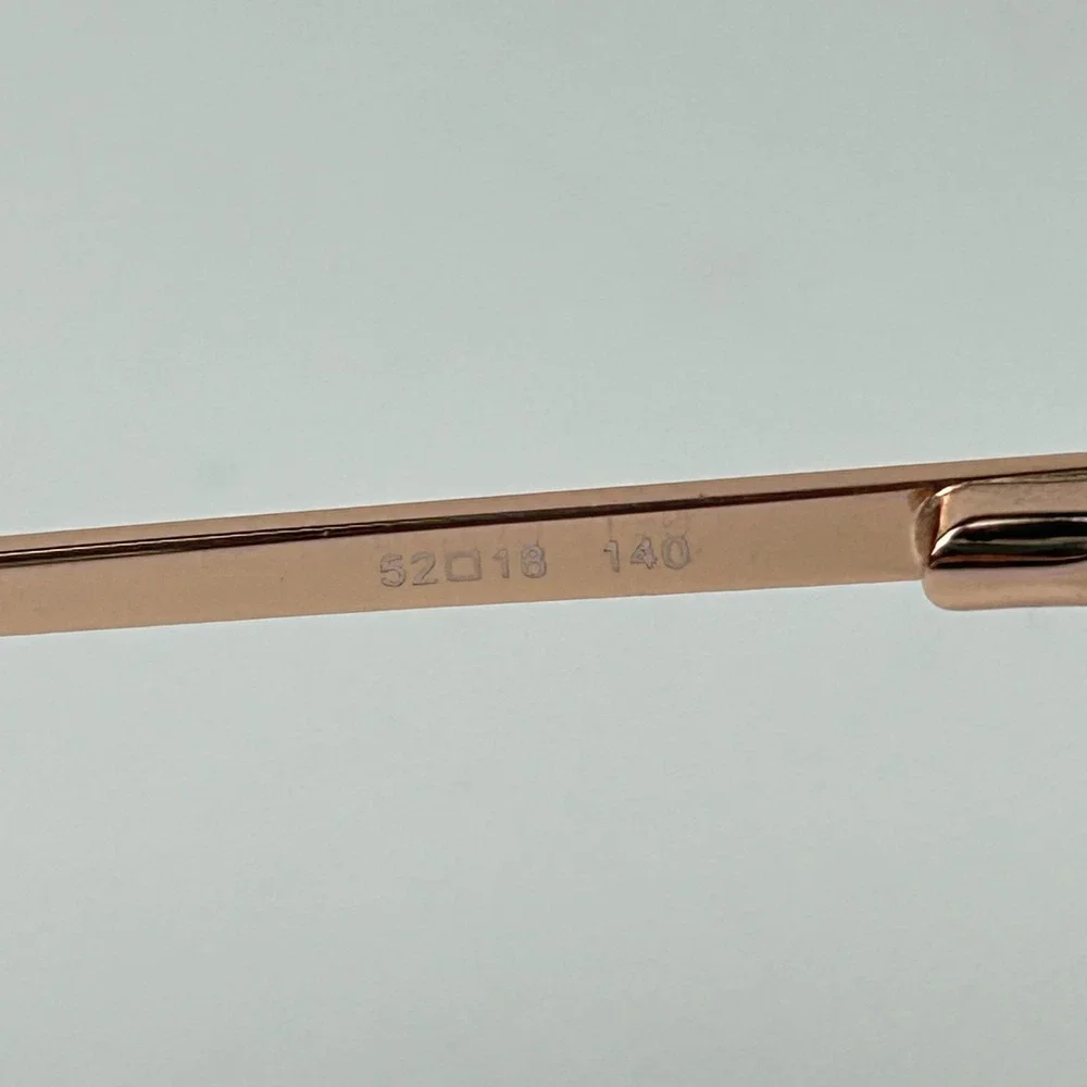 Flower FLR6039 Women's Eyeglasses Shiny Rose Gold Metal Full Rim 52-18-140 mm
